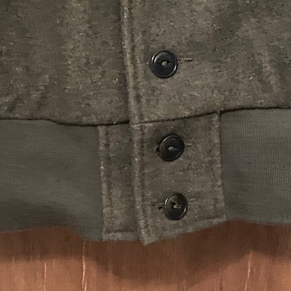 Schott nyc Olive Green and Black Men's  vintage Varsity Jacket - Picture 3 of 16